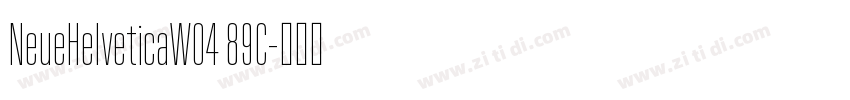 NeueHelveticaW04 89C字体转换